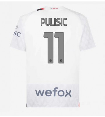 AC Milan Christian Pulisic #11 Koszulka Wyjazdowych 2023-24 Krótki Rękaw